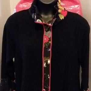 Button Down Floral Jacket